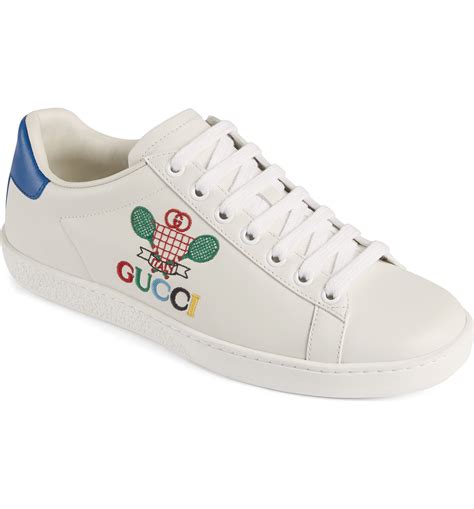 gucci shoes embroidered meacjine|Gucci ace tennis shoes.